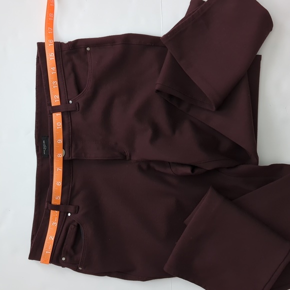 Ann Taylor Modern Fit Seasonless Stretch Trouser Pant Maroon size 8 - Picture 6 of 9